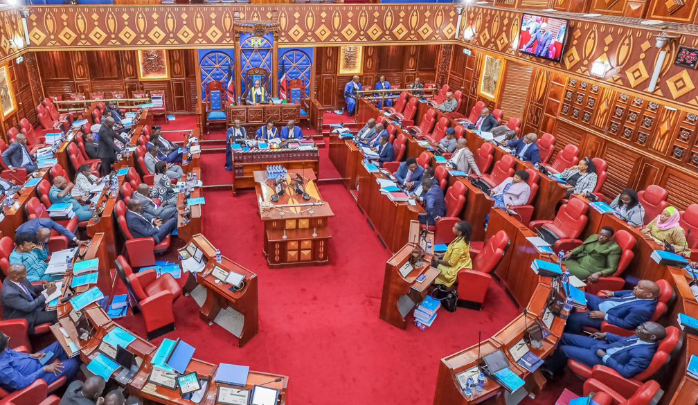 Members seated in Kenya’s National Assembly chamber